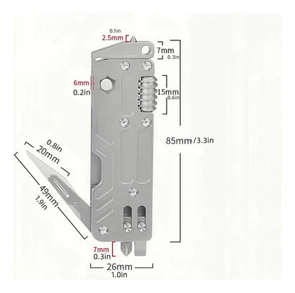 🛠️ Grade-5 Titanium 10-in-1 EDC Multi-Tool