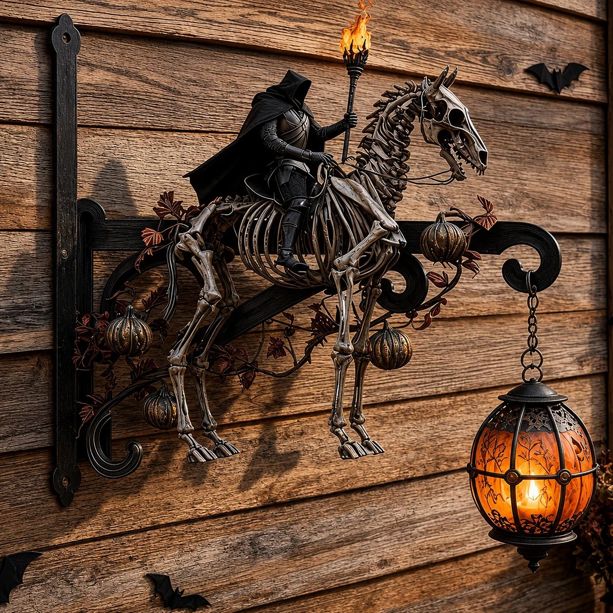 Halloween Decorative Wall Hook - Spooky Outdoor Metal Hanger For Porch & Garden Decor