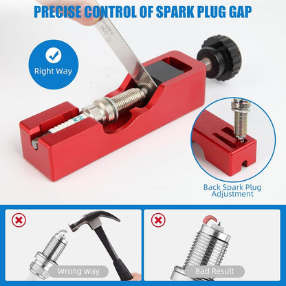 🎉🛠️Spark Plug Gap Tool with Feeler Gauge