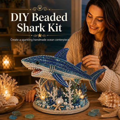 🔥 LAST DAY 49% OFF – 🌊 Ocean Sparkle Animal Craft Kit | Create a Dimensional Underwater Centerpiece with Colorful Beads, Pearls & Coastal Details 🐚✨
