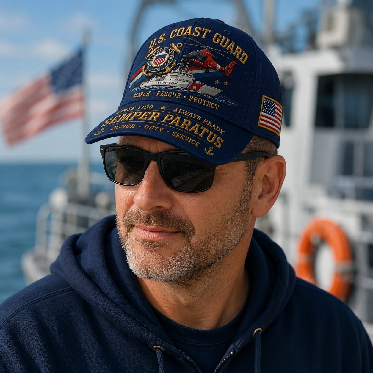 ⚓U.S. Coast Guard Career Commemorative Cap