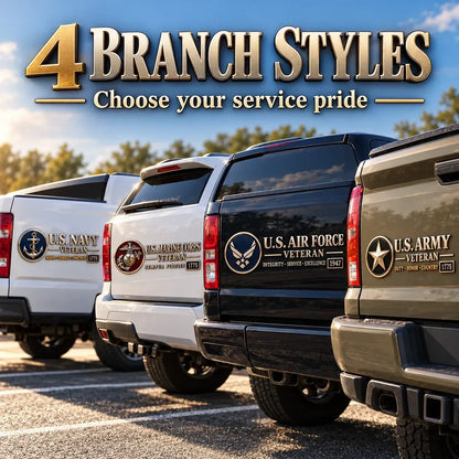🇺🇸🎖️ Veteran Honor 3D Metal Car Emblem – A Tribute to Service & Pride