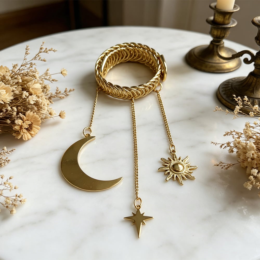 ✨40% OFF🌙Vintage Celestial Star & Moon Curtain Tiebacks (Set of 2)