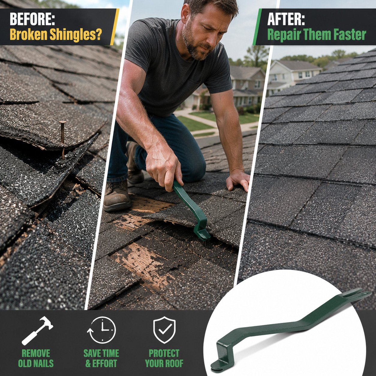 🎉Roofing Snake Shingle Remover Tool