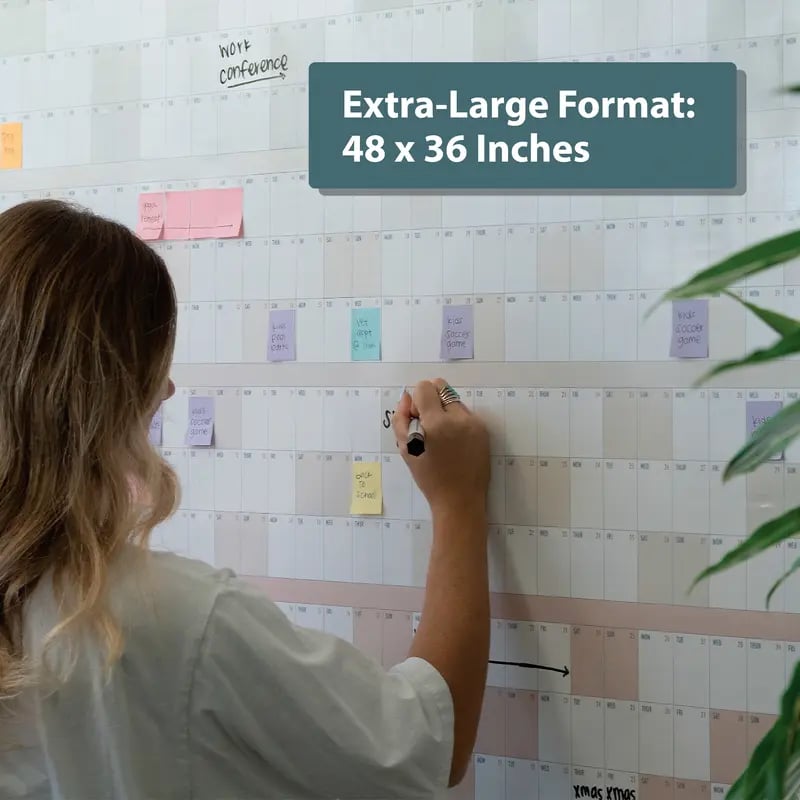 📅Own the Year 2027 GIANT Wall Calendar - Flexible Dry-Erase Material ✍️Design Your Amazing Year!🏃
