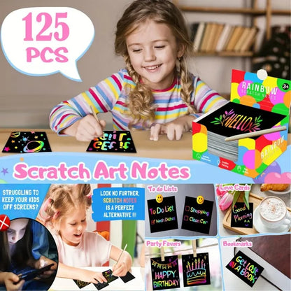 ✨Unwind & Create: 3D City Lights Scratch Art Book🎨