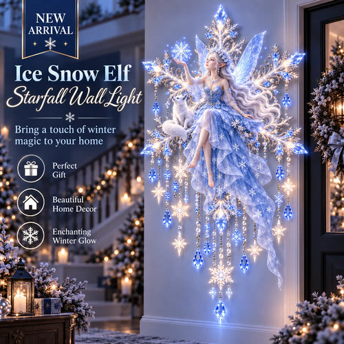 Free shipping——❄️Ice Snow Elf Starfall Wall Light
