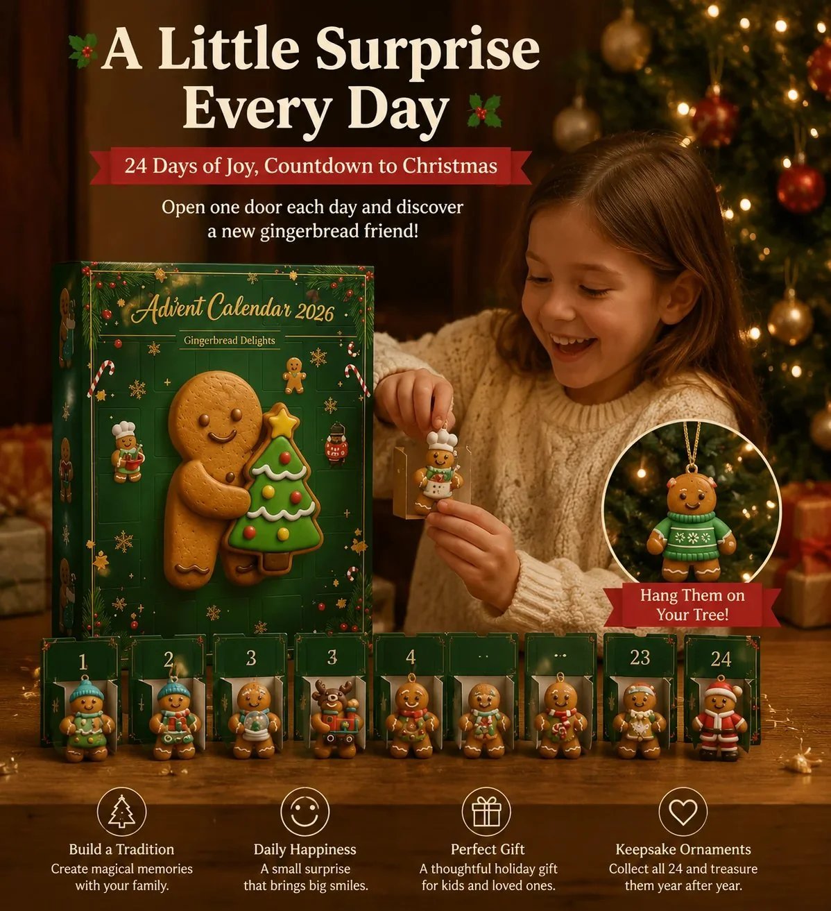 🎄 2026 Gingerbread Advent Calendar