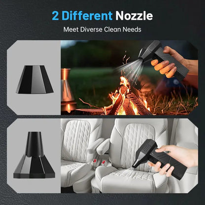 🚀130,000 RPM Turbo Fire Starting Fan｜Camping Fire Ignition, Leaf Blower, Car Detailing Cleaner