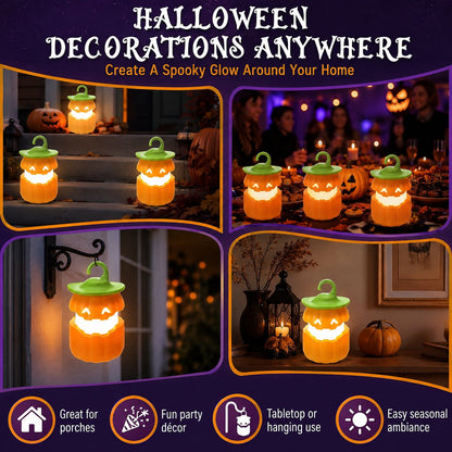 ⏳ Last Day 49% OFF – 🎃 Halloween Pull-Up Light-Up Lantern Collection | Collapsible Character Design with Glowing Center, Carry Loop & Compact Telescoping Body 👻✨