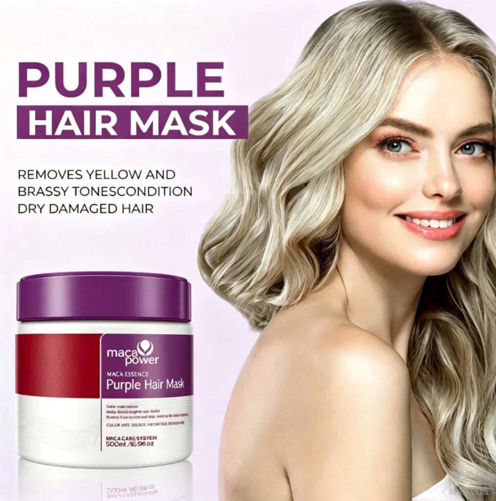 🔥HOT SALE🔥Karseell Purple Hair Mask ✨ Professional Neutralizes Brass & Yellow Tones For Blonde Silver Gray Highlighted Hair