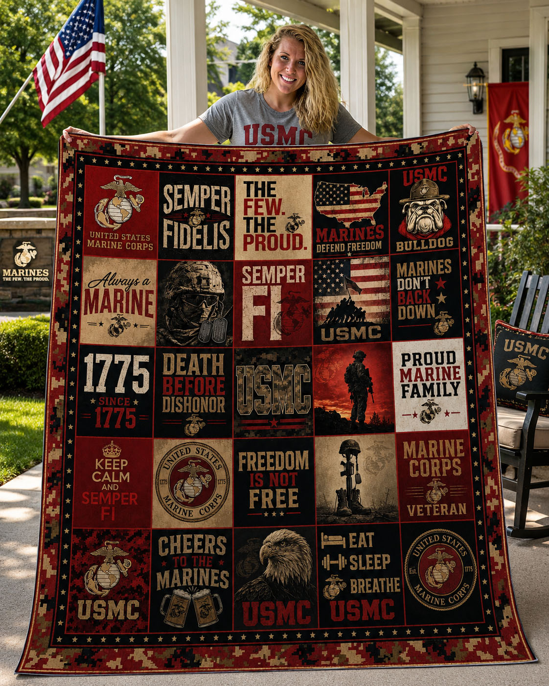 September 11 Never Forget Memorial Quilt Blanket – First Responders & Fallen Heroes Remembrance Gift - Fleece Blanket