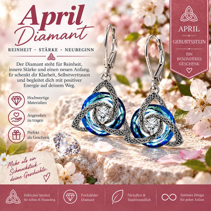 ✨ Celtic birthstone earrings – Timeless elegance with personal meaning
