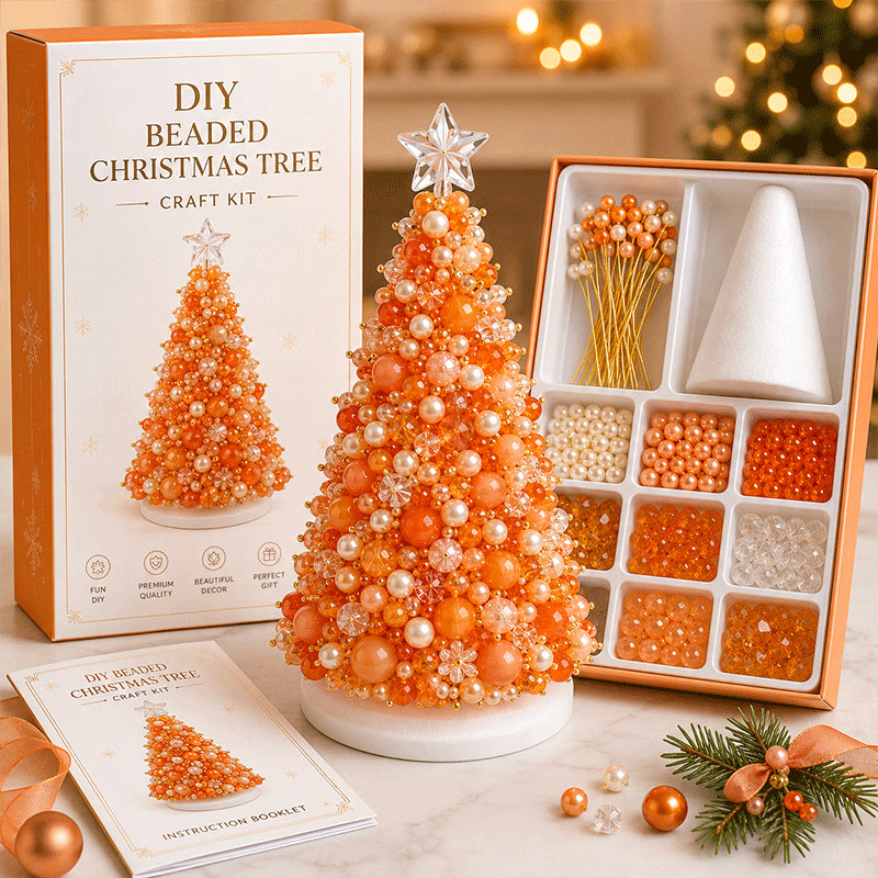 🔥49% Off Last Day - BUY 3 GET 1 FREE🎄 Dreamy Beaded Christmas Tree DIY Kit (📦Buy 3 Free Shipping)