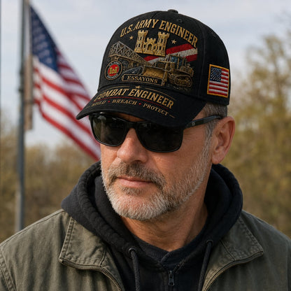 🏰U.S. Army Engineer Career Commemorative Cap
