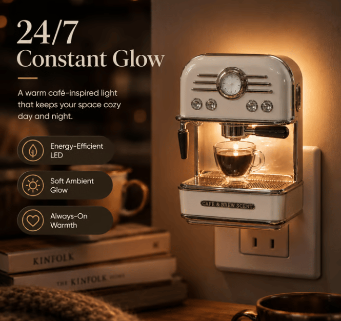 ☕ Retro Espresso Machine Plug-In Diffuser
