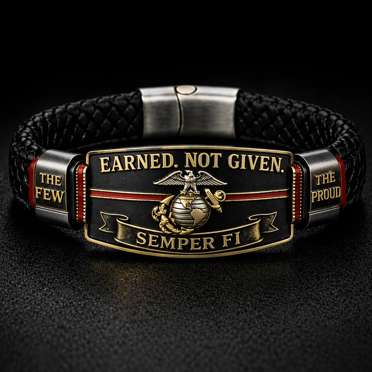 Handmade U.S. Marine Corps “Semper Fi” Bracelet(Adjustable Size), 🔥Buy 2 FREE SHIPPING!