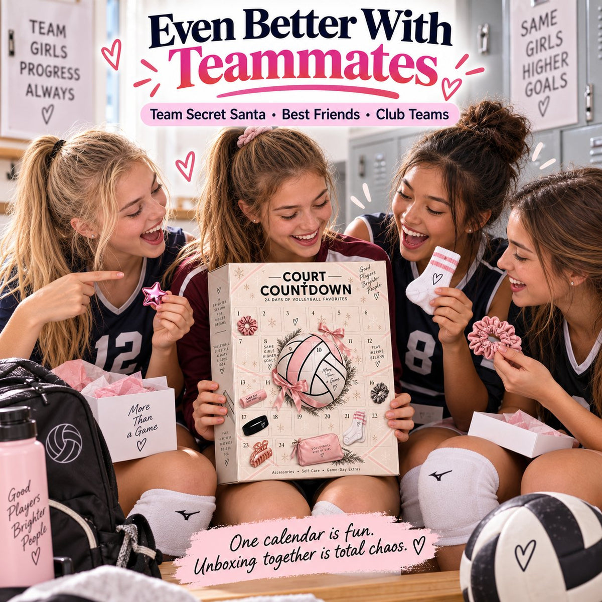 🏐 2026 Volleyball Advent Calendar – 24-Day Court Countdown