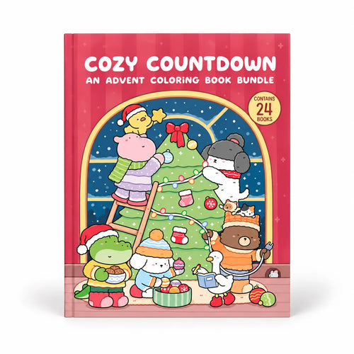🎄LAST DAY 50% OFF - 🎁🎨 24-Day Christmas Countdown Mystery Box mini Coloring Book Set(📦Buy 2 Free Shipping)
