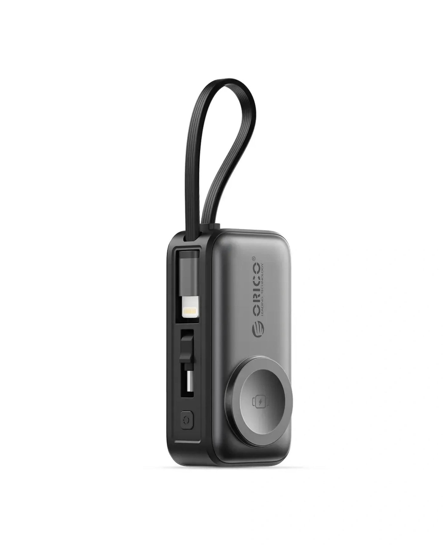 ⚡4-in-1 Folding Chargeable Portable Power Bank with Integrated Cable, Apple Watch Wireless Charging