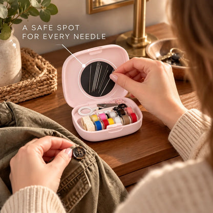 🧵 Portable Magnetic Sewing Organizer | On-the-Spot Clothing Fixes Anywhere 🪡👕