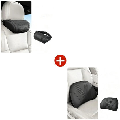 🚗💤 Relieve Driving Fatigue! Universal Memory Foam Car Headrest Neck Pillow, Ergonomic Support Auto Neck Cushion for Long Road Trips