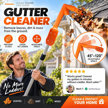 No-Climb Gutter Cleaning Tool