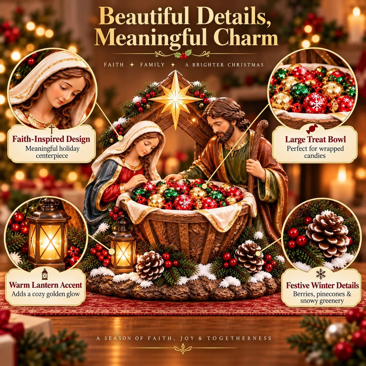 ✨Last Day 49% OFF✝️✨ Nativity Blessing Bowl
