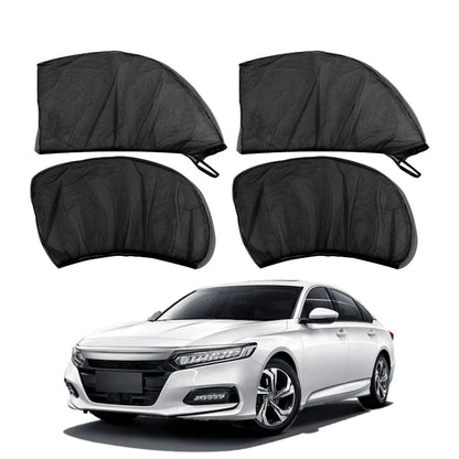 Car Anti‐Mosquito Screen/Net, 4 Pack Car Sunshade Curtain, Mosquito Net For Car Glass, Privacy Window Mesh