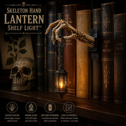 🔥😍💀Skeleton Hand Lantern Shelf Light™
