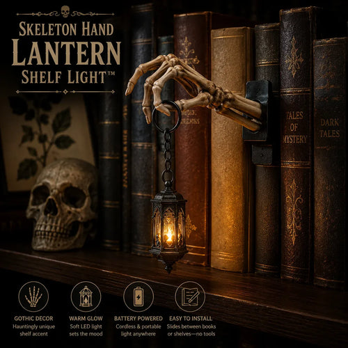 🔥😍💀Skeleton Hand Lantern Shelf Light™