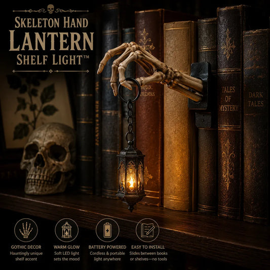 🔥😍💀Skeleton Hand Lantern Shelf Light™