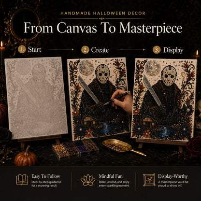 🖤 DIY Horror Diamond Art Kit