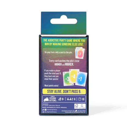 🐱 9 Lives – Fast-Paced Count-to-9 Card Game | 2–6 Players