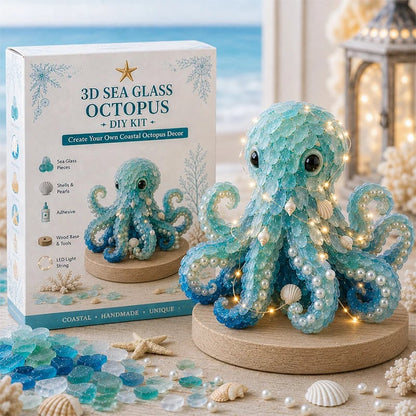 ⏳ Last Day 49% OFF – 🌊 Beginner-Friendly DIY 3D Lighted Sea Glass-Style Art Kit Collection | Complete Kit with Sea Glass-Style Pieces, LED Lights & Step-by-Step Guide Included 💕