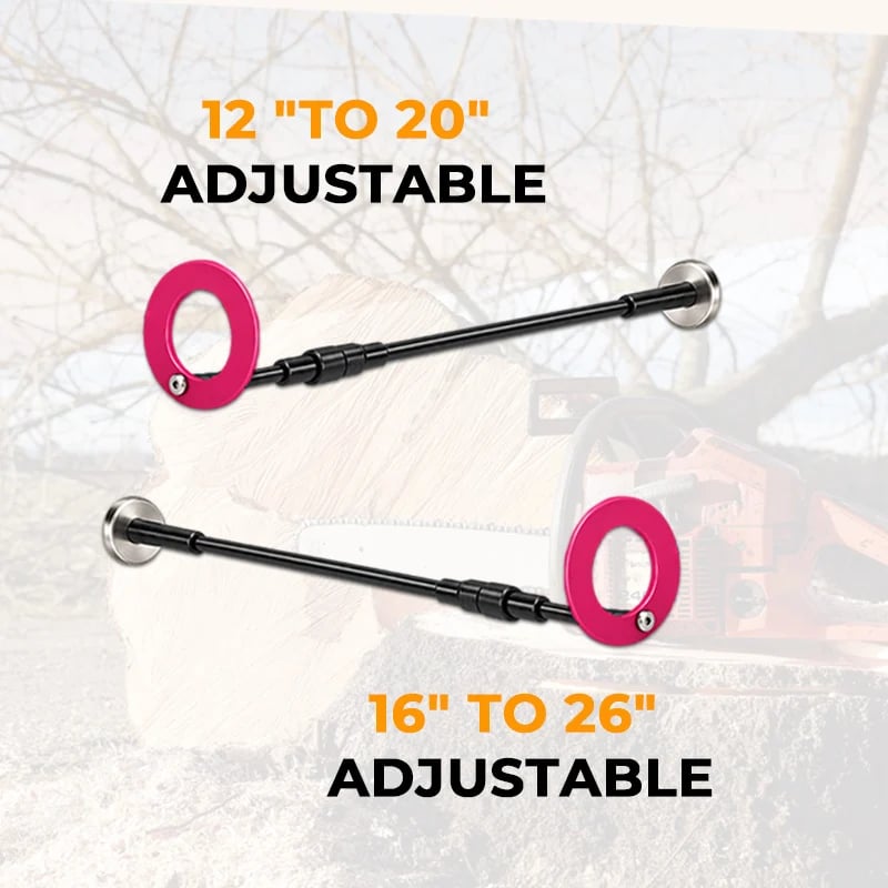 🪵 Adjustable Chainsaw Firewood Length Marker | Magnetic Guide