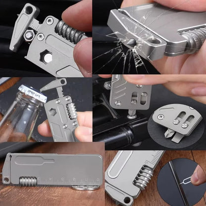 🛠️ Grade-5 Titanium 10-in-1 EDC Multi-Tool