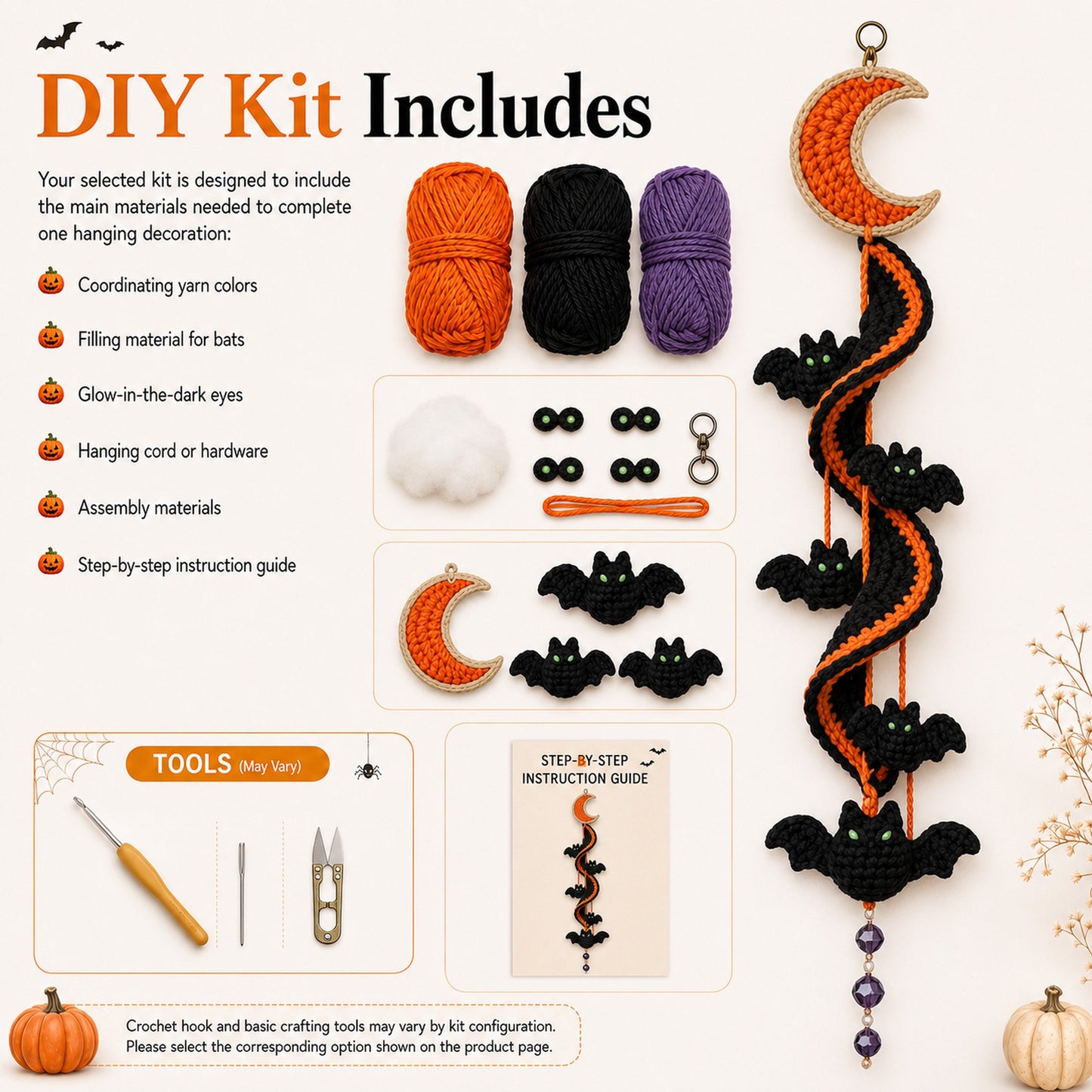 🔥Last Day 50% OFF - 🎃 Enchanted Halloween Crochet Spiral DIY Kit - Buy 2 Get Free Shipping