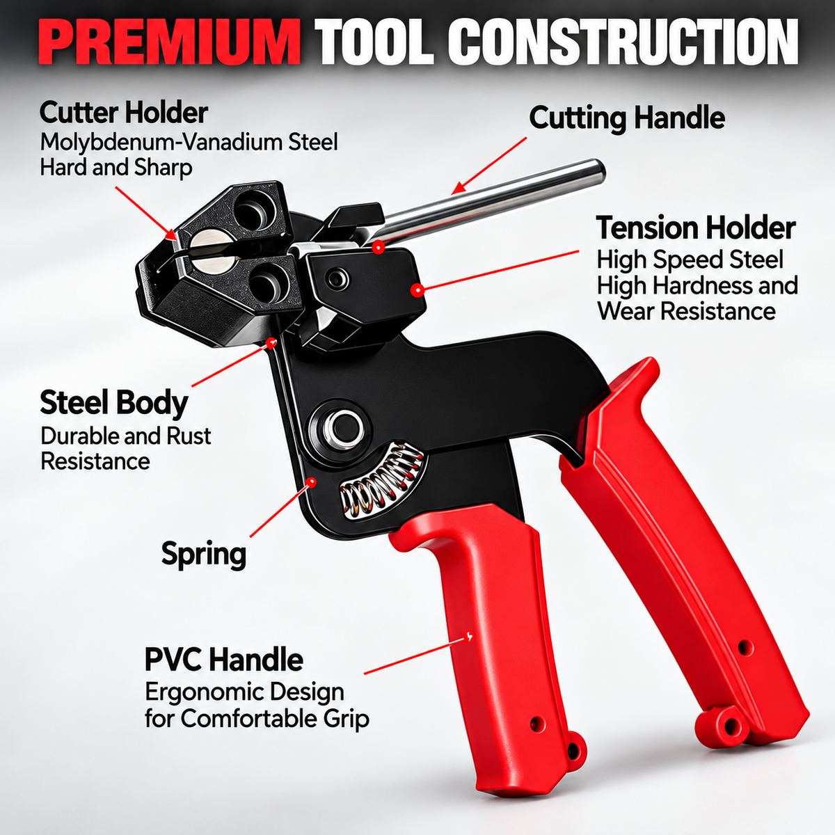 🔥Last Day 50% OFF-🔧Heavy-Duty 304 Stainless Steel Cable Tie Fastening Tool Kit