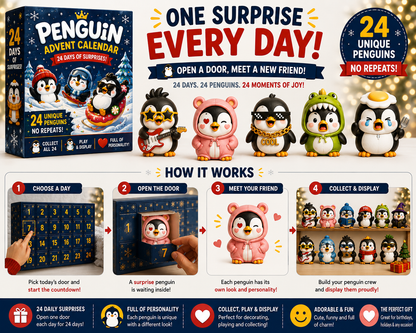 🐧 24 Days of Penguin Surprises Advent Calendar – 3 Fun Editions