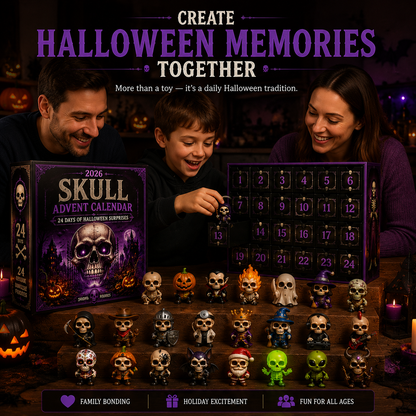 💀 Skull Advent Calendar 2026-24 Days Of Halloween Surprises