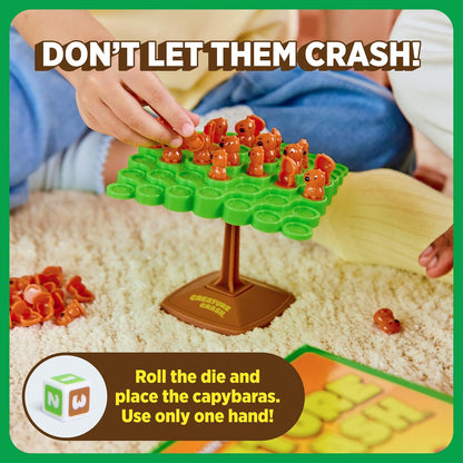 Capybara Balance Board Game – One-Hand Family Challenge