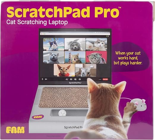 🐱Cardboard Laptop Cat Scratcher, Interactive Cat Toys for Indoor Cats, Kitten Supplies and Cat Stuff