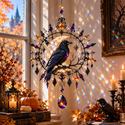 🎃 Halloween Crystal Suncatcher - Turn Sunlight Into Halloween Magic 🌈
