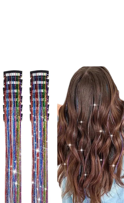🔥HOT SALE🔥12 PCS Tinsel Hair Extensions