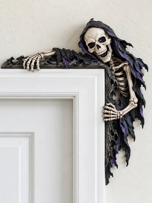 💀 Spooky Reaper Door Frame Corner Decor
