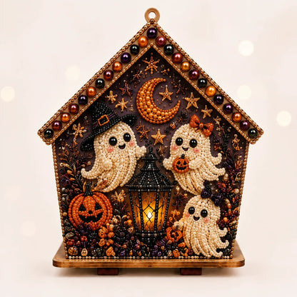 ⏳ Last Day 49% OFF – 🎃 Beginner-Friendly Moonlit Wooden Cottage 3D Pearl Art Kit Collection | Complete Kit with All Tools & Step-by-Step Guide Included 💕