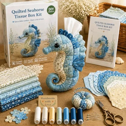 🎁🎉Only $24.99 This Week🌟🎉🧵 "Clever Hands" Ocean Animals DIY Tissue Box Craft Kit