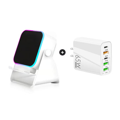 🎶📱 5-in-1 Wireless Induction Speaker & Adjustable Phone Stand