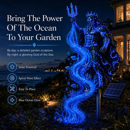 🔥Last Day 49% OFF🔥🌊 Poseidon Tidal Spiral Solar Garden Light